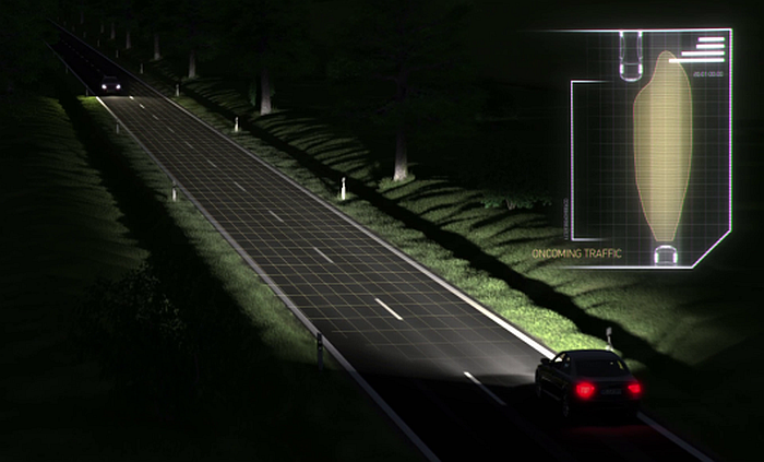 Adaptive Cut-off line Oncoming traffic